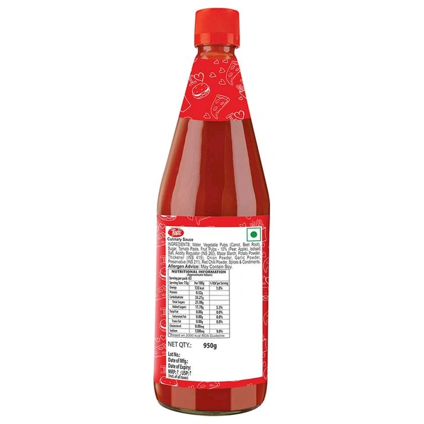 TOPS Snack Sauce - 950g. Glass Bottle