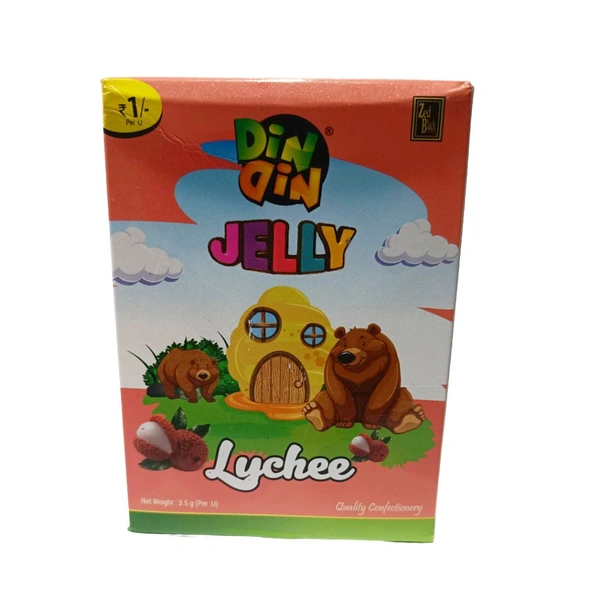 Din Din Jelly Lychee - ₹1 (Pack Of 85)