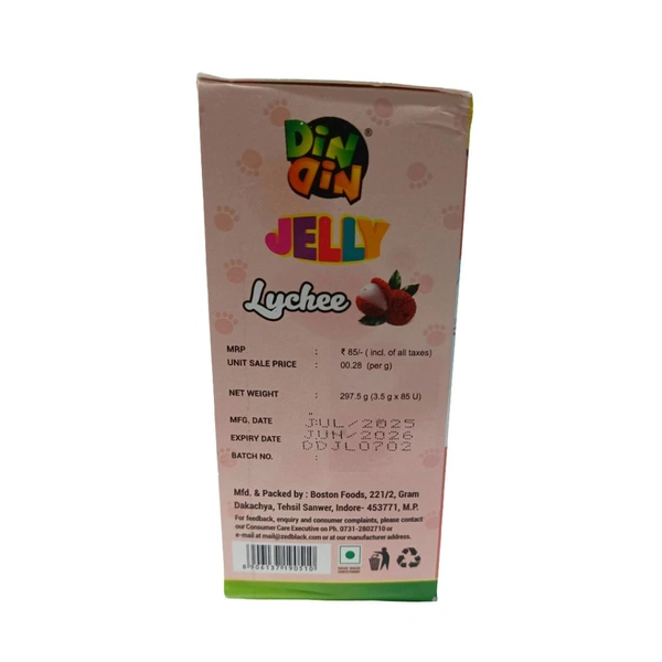 Din Din Jelly Lychee - ₹1 (Pack Of 85)