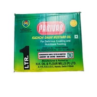 Parivar Kachchi Ghani Mustard ( Sarso ) Oil - 1L (Pack Of 12)