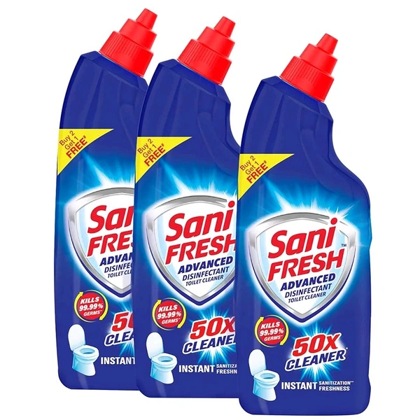 Sani fresh Ultrashine Toilet Cleaner - 520 Ml (Buy 2 get 1 free)