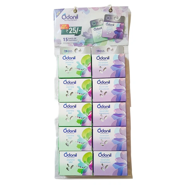 Odonil Air Freshener ( Jasmine Mist & Levender Meadows ) - ₹25, (Pack Of 10)