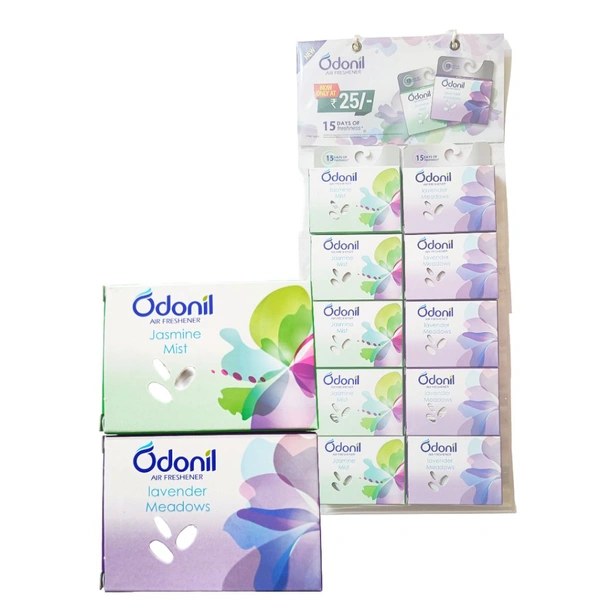 Odonil Air Freshener ( Jasmine Mist & Levender Meadows ) - ₹25, (Pack Of 10)