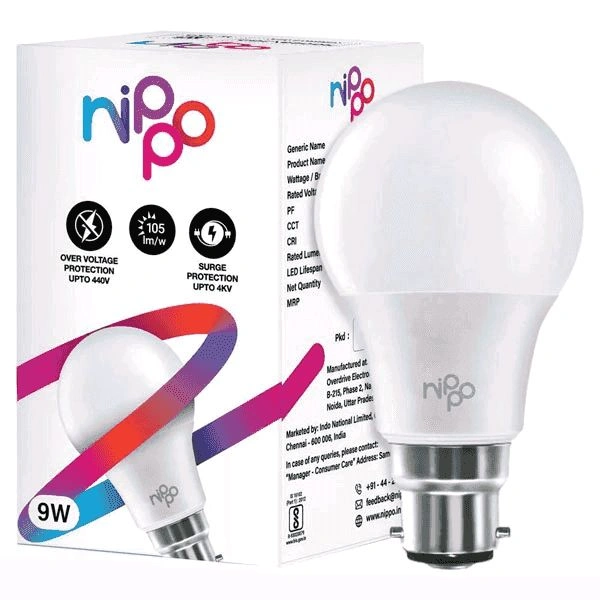 Nippo Led Bulb 9 watt