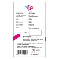 Nippo Led Bulb 9 watt
