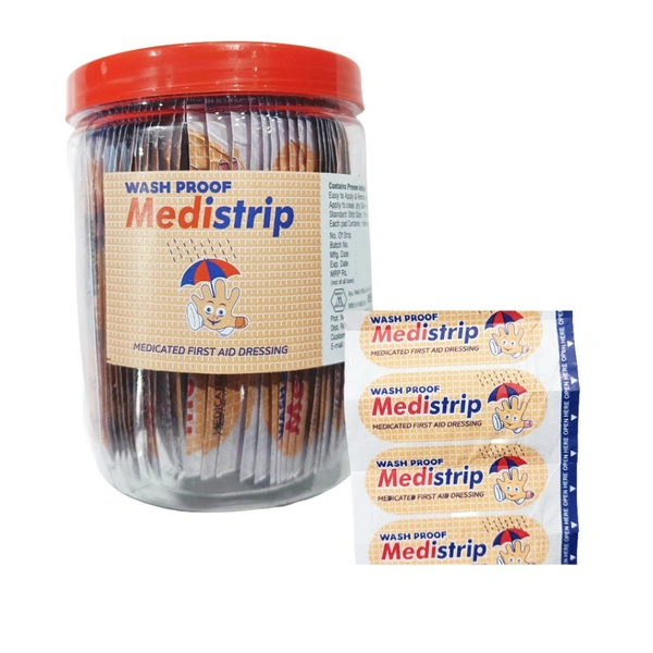 Wash Proof Medistrip Bandage (Pack Of 100)