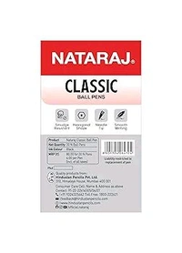 Nataraj Classic Ball Pens - ₹4 (Pack Of 20)