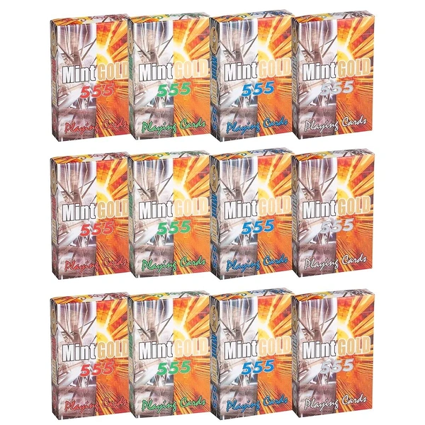 Mint Gold 555 Playing Cards