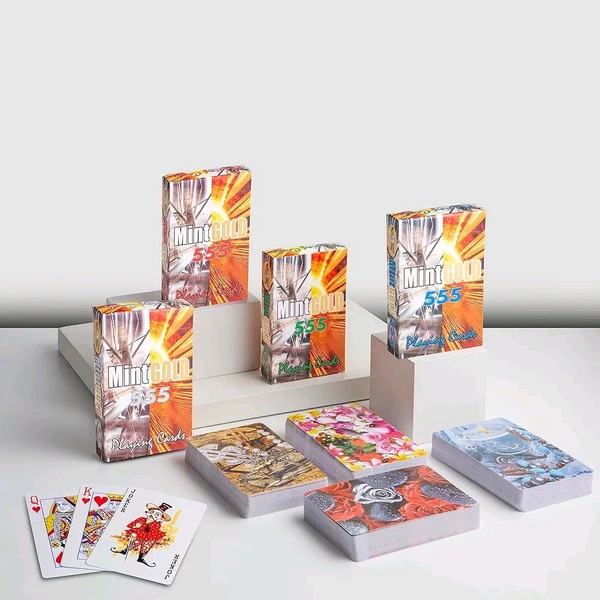 Mint Gold 555 Playing Cards
