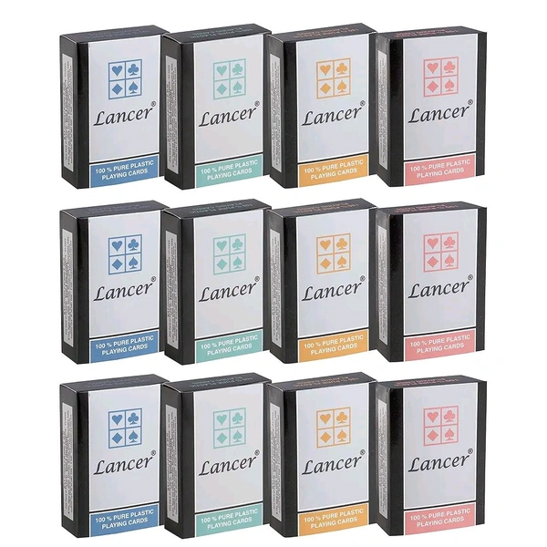 Lancer Plastic Playing Cards (Pack Of 12)