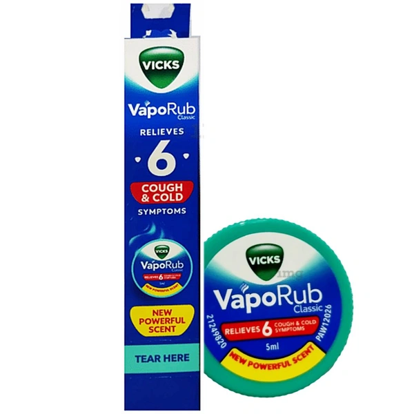 Vicks VapoRub Pain Relief Balm 5 ml (Pack of 15) - ₹25