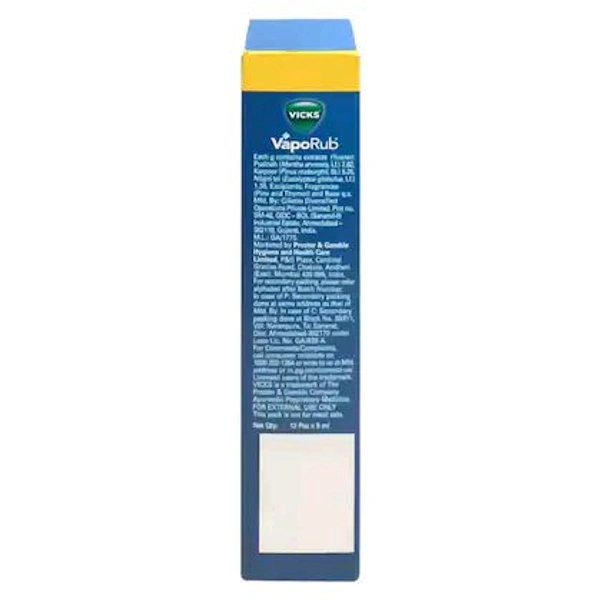 Vicks VapoRub Pain Relief Balm 5 ml (Pack of 12) - ₹25