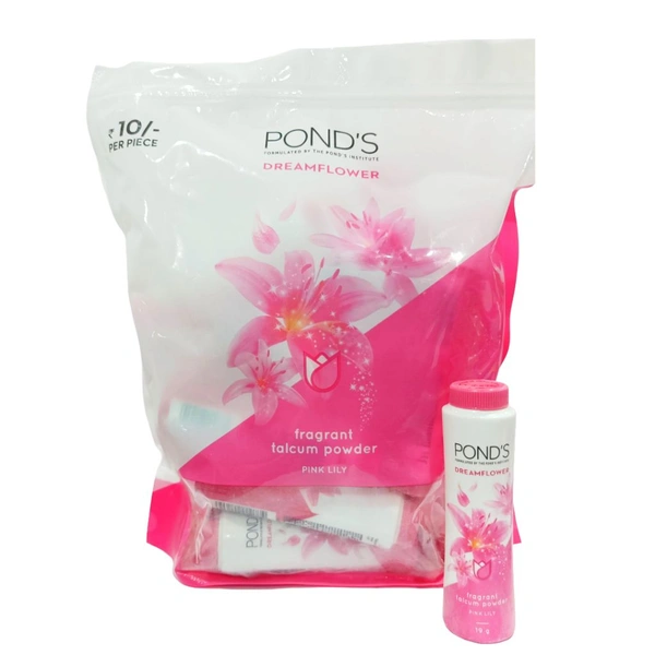 Ponds Dreamflower Talcum Powder Pink Lily - ₹10 (Pack Of 22)