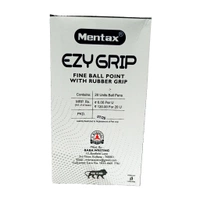 Mentax Ezy Grip Ball Pen ( Black ) Pack Of 20