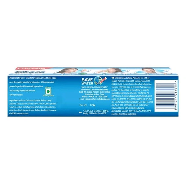Colgate Cibaca Tooth Paste 175 gm + 1N Free Toothbrush