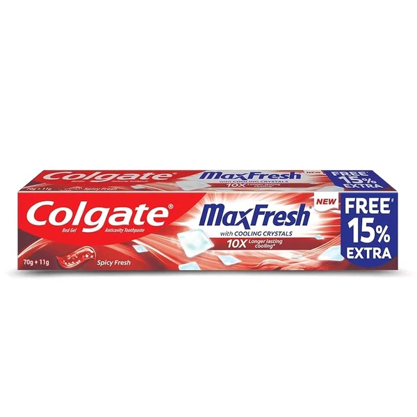 Colgate Toothpaste Maxfresh Spicy Fresh- 80 G (Red Gel)