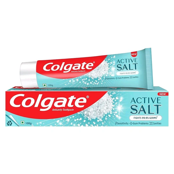 Colgate Active Salt Toothpaste, Daily Germ Protection, Pack Of 100G