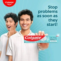 Colgate Active Salt Toothpaste, Daily Germ Protection, Pack Of 100G