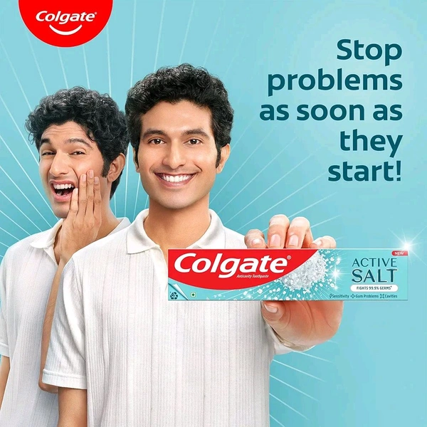 Colgate Active Salt Toothpaste, Daily Germ Protection, Pack Of 100G