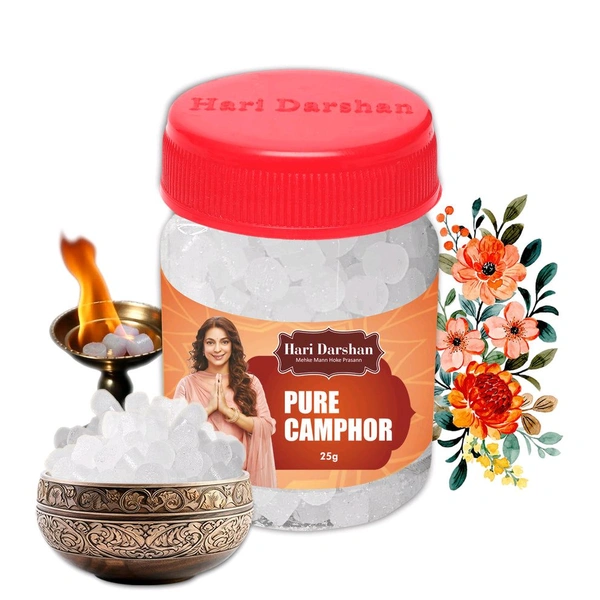 Hari Darshan Pure Camphor - 25g Jar