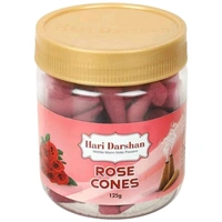 Hari Darshan Rose Dhoop Cones - 125g