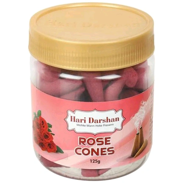 Hari Darshan Rose Dhoop Cones - 125g