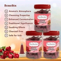 Hari Darshan Rose Dhoop Cones - 125g