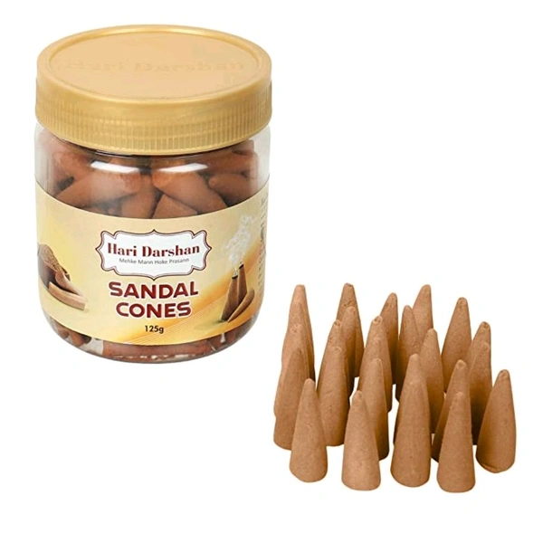Hari Darshan Sandal Dhoop Cones - 125g