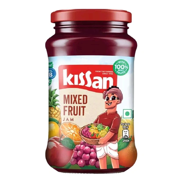 Kissan Mixed Fruit Jam, With Fruit Ingredients, 500 g
