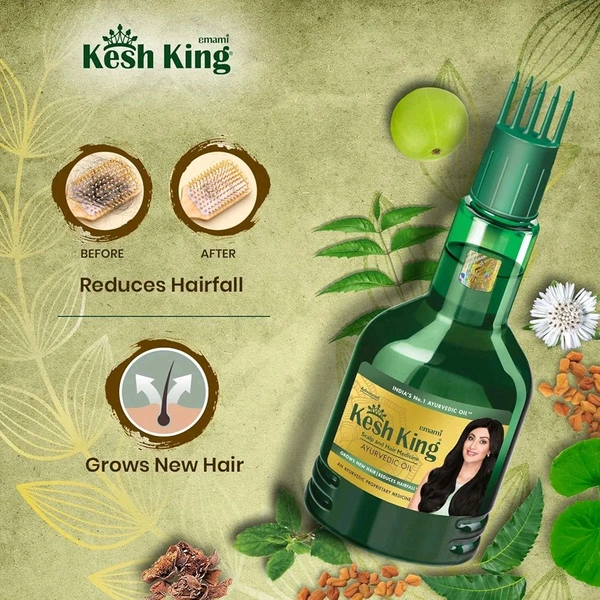 Kesh King Ayurvedic Anti Hairfall Hair Oil, 300ml