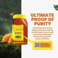 Dabur Honey - 100% Pure, World's No.1 Honey Brand (No Sugar Adulteration) - 100g