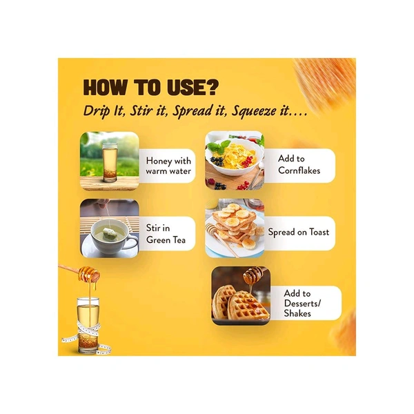 Dabur Honey - 100% Pure, World's No.1 Honey Brand (No Sugar Adulteration) - 250g