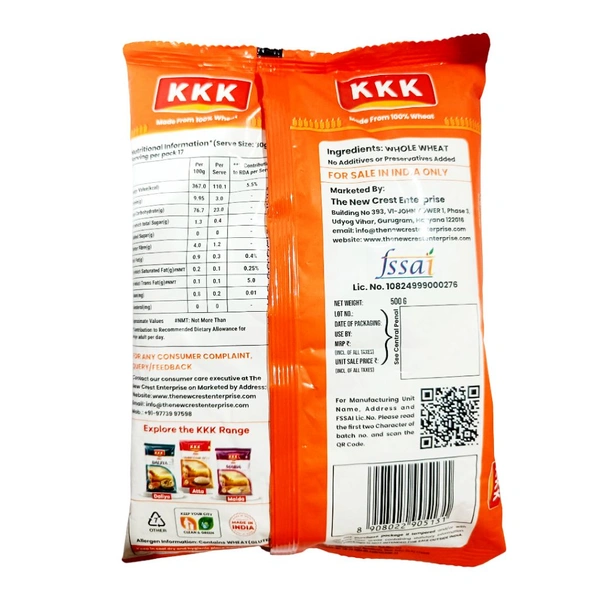 Shakti Bhog KKK Sooji - 500g