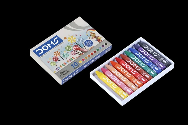 Doms  10 Shades Super Smooth Wax Crayon Non-Toxic Colours - ₹10 (Pack Of 10)