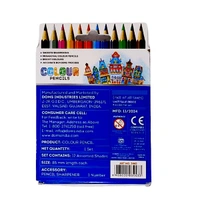 Doms  Colour pencils 12 assorted shades - ₹30