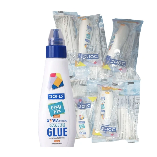 Doms  Fixy Fix White Glue 20 ml -₹10 (Pack of 10)  