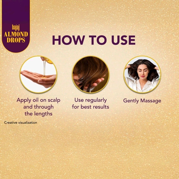 Bajaj Almond Drops Non-Sticky Hair Oil - 185 ml