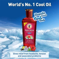 Navratna Cool Hair Oil for Instant Relief - 500ml