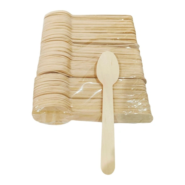 Wooden Spoon - 140mm (Pack Of 100 Pieces)