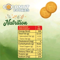 American Crunchy Coconut Cookies -₹10 (Pack Of 10)