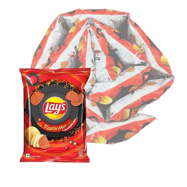 Lays Sizzling Hot - ₹10 (Pack Of 12)