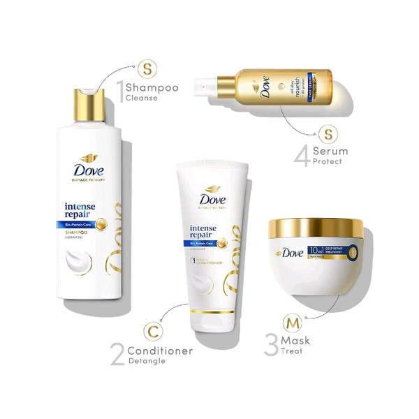 Dove Intense Repair Shampoo, 180ml