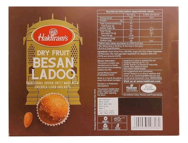 Dry Fruit Besan Ladoo 400g