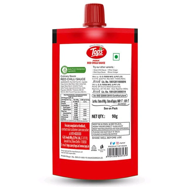 Tops Red Chilli Sauce - 90g