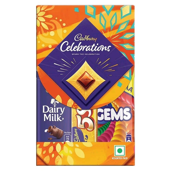 Cadbury Celebrations Assorted Chocolate Diwali Gift Pack, 49.2 g