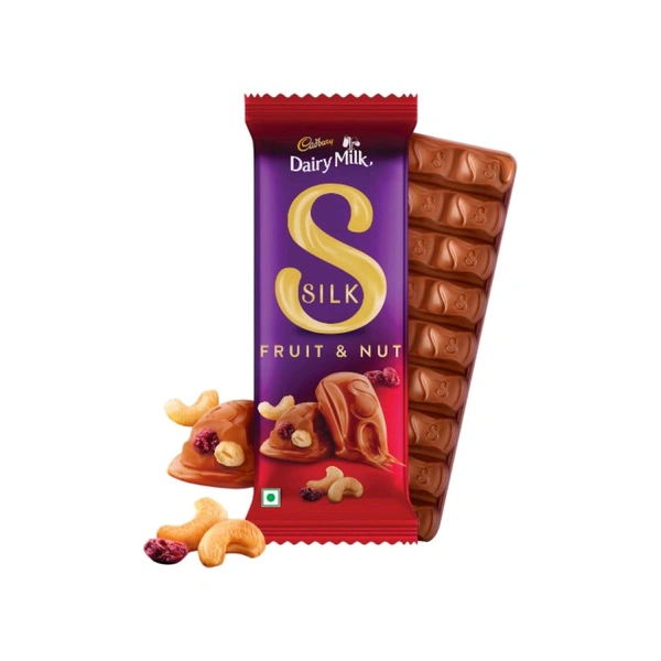 Cadbury Dairy Milk Silk Fruit & Nut Small Milk Chocolate Bar 51g