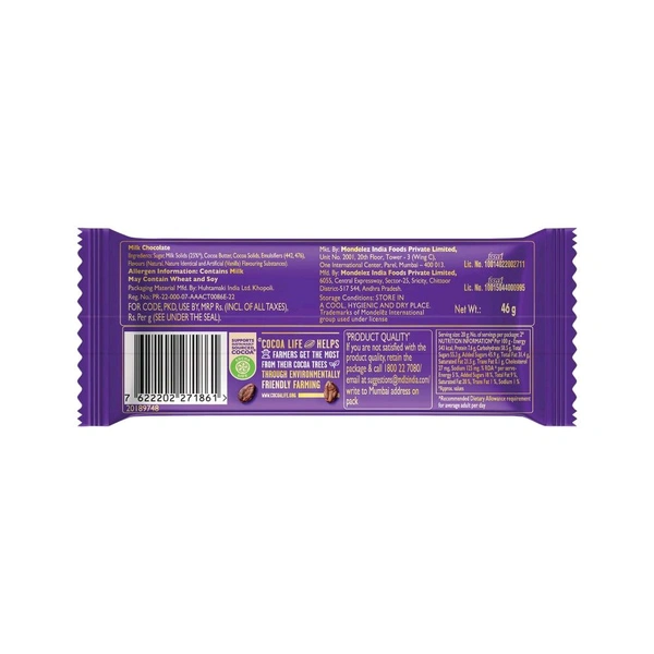 Cadbury Dairy Milk Silk Bubbly Small Milk Chocolate Bar 46g