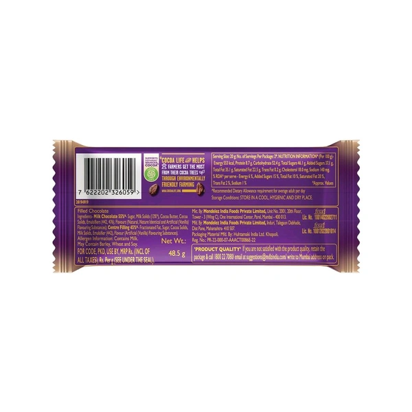 Cadbury Dairy Milk Silk Mousse Milk Chocolate Bar 48.5g