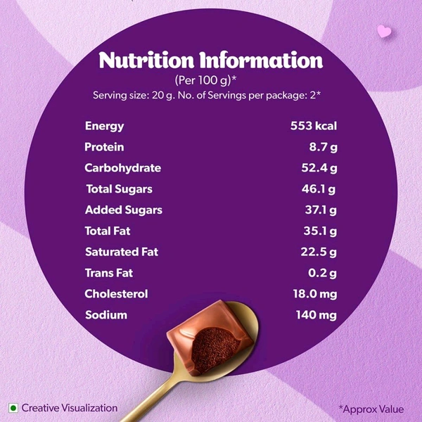 Cadbury Dairy Milk Silk Mousse Milk Chocolate Bar 48.5g