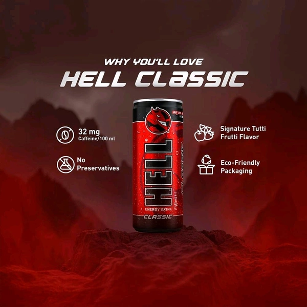 Hell Energy Drink Classic -250ml